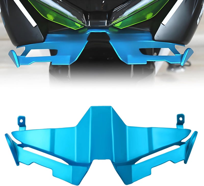 XIDAODIT For CFMOTO 675SR 675SRR 675 SR 675SR-R 675SS 2024 2025 Motorcycle Front Fairing Winglet Aerodynamic Spoiler Beak Nose Cone Extension Fixed Wing Kit (Blue) - Image 1
